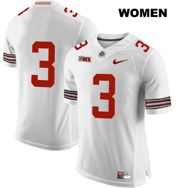 Women's Nike Ohio State Buckeyes Quinn Ewers #3 White NCAA No Name Authentic Stitched College Football Jersey ESB21Z4M